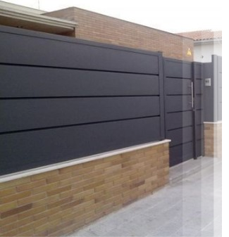 Valla modular en Chapa Acanelada